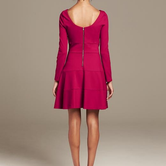 Banana Republic • seamed ponte flare-and-fit dress - Picture 3 of 10